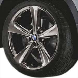 BMW Star Spoke 128 in Mid-Night Chrome-Front Wheel 36116792685